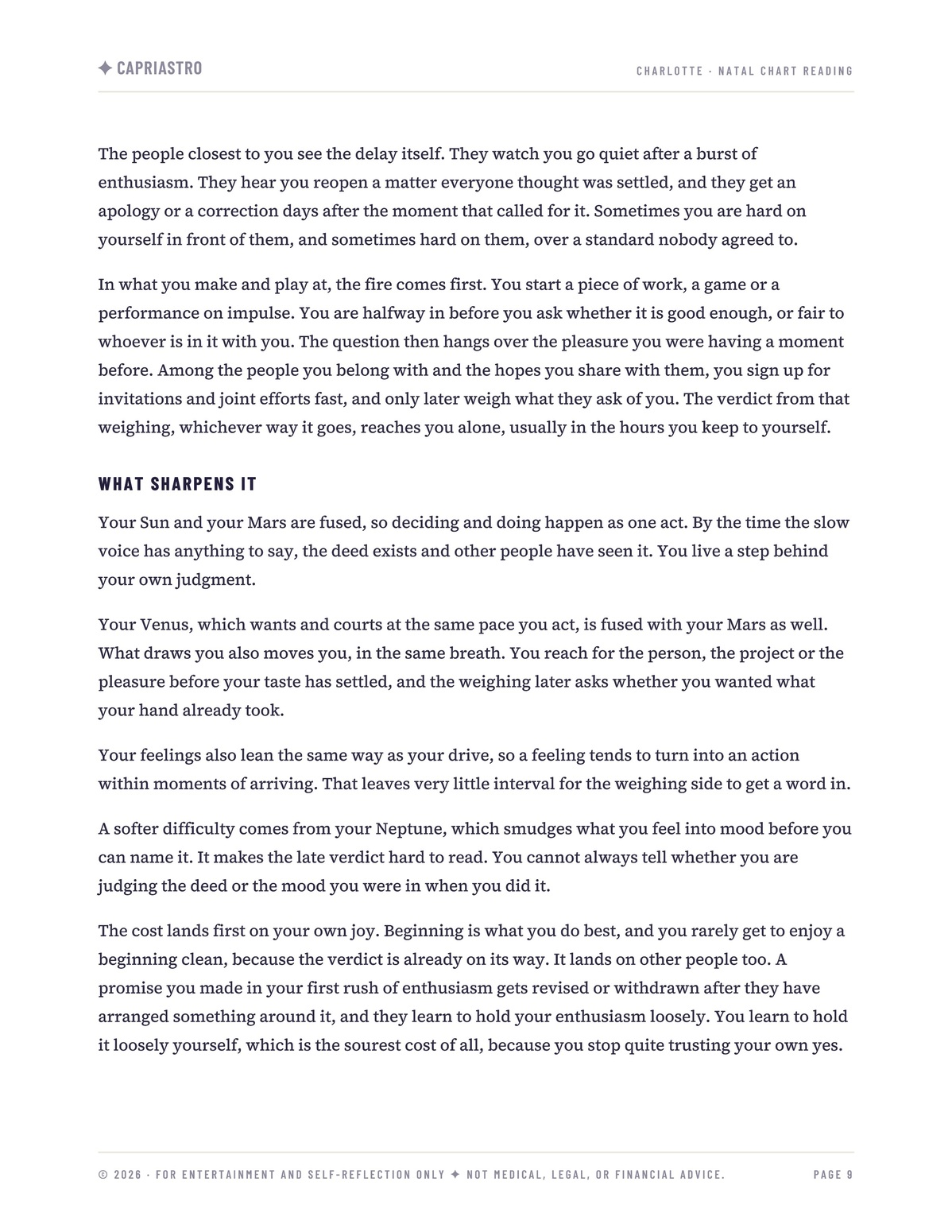 Charlotte’s reading, Chapter Four, The Verdict You Can’t Hurry, page 2