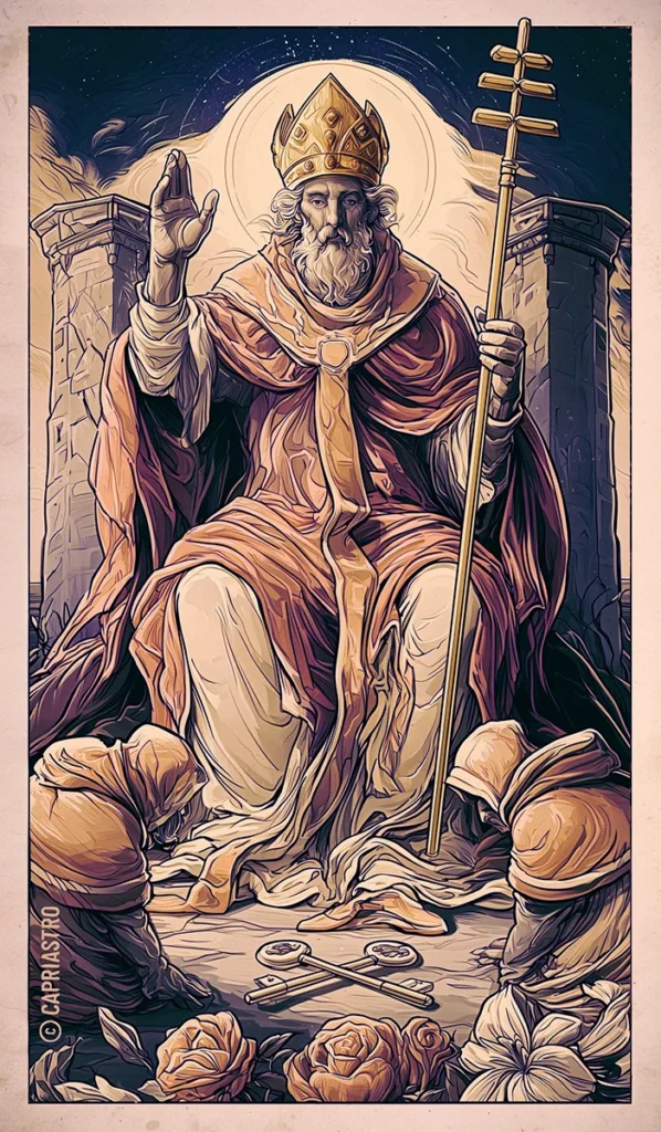 The Hierophant, tarot card
