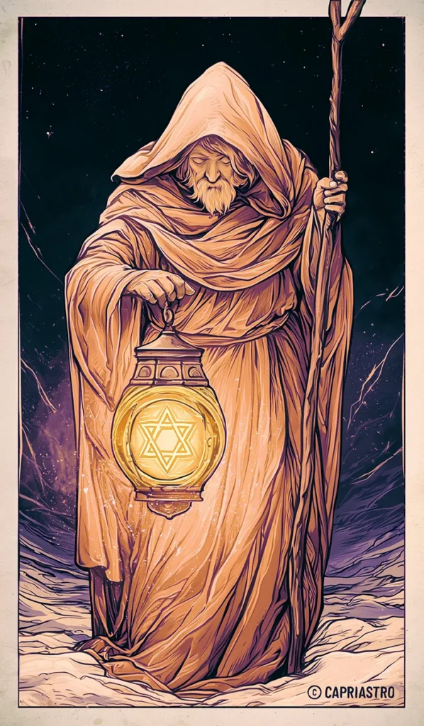 The Hermit, tarot card
